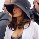 Salma Hayek Shoots Her New Movie In Malibu