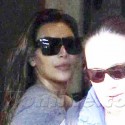 Kim Kardashian Has Wet Hair And No Makeup As Kanye West Goes To A Meeting
