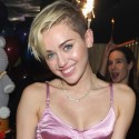 Miley Parties In A Pink Bra