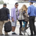 Charlie Sheen And Ex-Wife Denise Richards Leave Los Angeles On A Private Plane