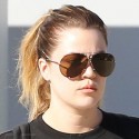 Khloe Kardashian Covers Her Hand After The Gym