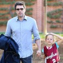 Ben Affleck Picks Up Violet From Basketball Practice