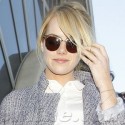 Emma Stone Lands At LAX