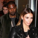 Kim And Kanye Step Out In Leather And Fur