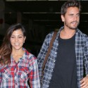 Kourtney Kardashian And Scott Disick Land At LAX