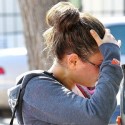 Mila Kunis Hides Her Acne At The Gym