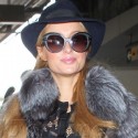 Paris Hilton Lands At LAX In Style