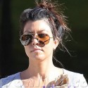 Kourtney Kardashian Goes On A Coffee Run