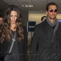 Matthew McConaughey And Wife Camila Alves Land At LAX