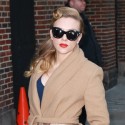 Scarlett Johansson Glams Up For Letterman