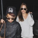 Angelina Jolie And Oldest Son Maddox Leave LAX