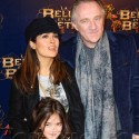 Salma Hayek And Hubby Francois-Henri Pinault Pose With Daughter Valentina