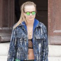 Cara Delevigne Attends Stella McCartney Show During Paris Fashion Week