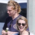 Emma Roberts And Evan Peters Grab Green Smoothies