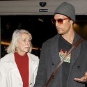 Matthew McConaughey Holds Hands With His Mom At LAX
