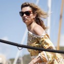 Kate Moss Climbs Aboard A Yacht