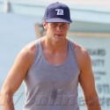 Tom Brady Works Out In A Tank Top On The Beach