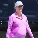 Kendra Wilkinson Sports Huge Baby Belly