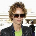 Vanessa Paradis Leaves LAX With Crazy Hair