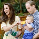 Kate Middleton, Prince William Take George To Zoo