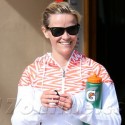 Reese Witherspoon Wears Orange Workout Outfit