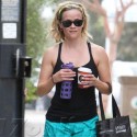 Reese Witherspoon Hits The Gym