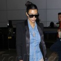 Kim Kardashian Touches Down At LAX After Paris