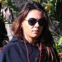 Pregnant Mila Kunis Walks The Dogs