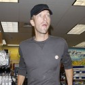 Chris Martin Is A Dirty Boy In His Soiled Sweatshirt