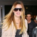 Khloe Kardashian At LAX