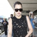 Khloe Kardashian At LAX