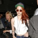 Kristen Stewart Looks Like Her Usual Ratty Self At LAX