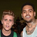 Chris Brown And Justin Bieber Attend The BET Celebrity Basketball Game