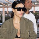 Kim Kardashian At The Airport In France