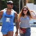 Kelly Brook And David McIntosh Head To The Gym