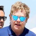 Elton John Grabs Lunch In St. Tropez