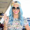 Kesha Keeps It Colorful At LAX