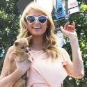 Paris Hilton Stops By <em>Extra</em>