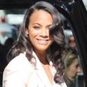 Pregnant Zoe Saldana Stops By <em>Jimmy Kimmel</em>