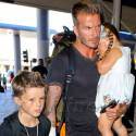 David Beckham Is On Daddy Duty At The Airport