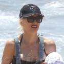 Gwen Stefani And Her Boys Play At The Beach