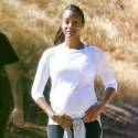 Zoe Saldana Takes Her Baby Bump And Her Hot Husband For A Hike