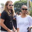 Zoe Saldana And Marco Perego Go Shopping After A Hike