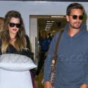 Khloe Kardashian And Scott Disick At LAX