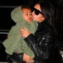 Kim Kardashian Kisses Daughter Nori After Early Morning Flight