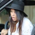 Kourtney Kardashian Checks Into A Hotel With The Kids