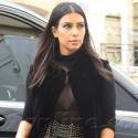 Kim Kardashian Has A Fashion Fail In A Fringed Leather Skirt