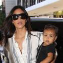 Kimye And Daughter Nori Hop On A Plane