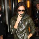 Victoria Beckham Is A Cool Rider In Leather Look