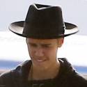 Justin Bieber Rides In His Rolls To His Private Jet